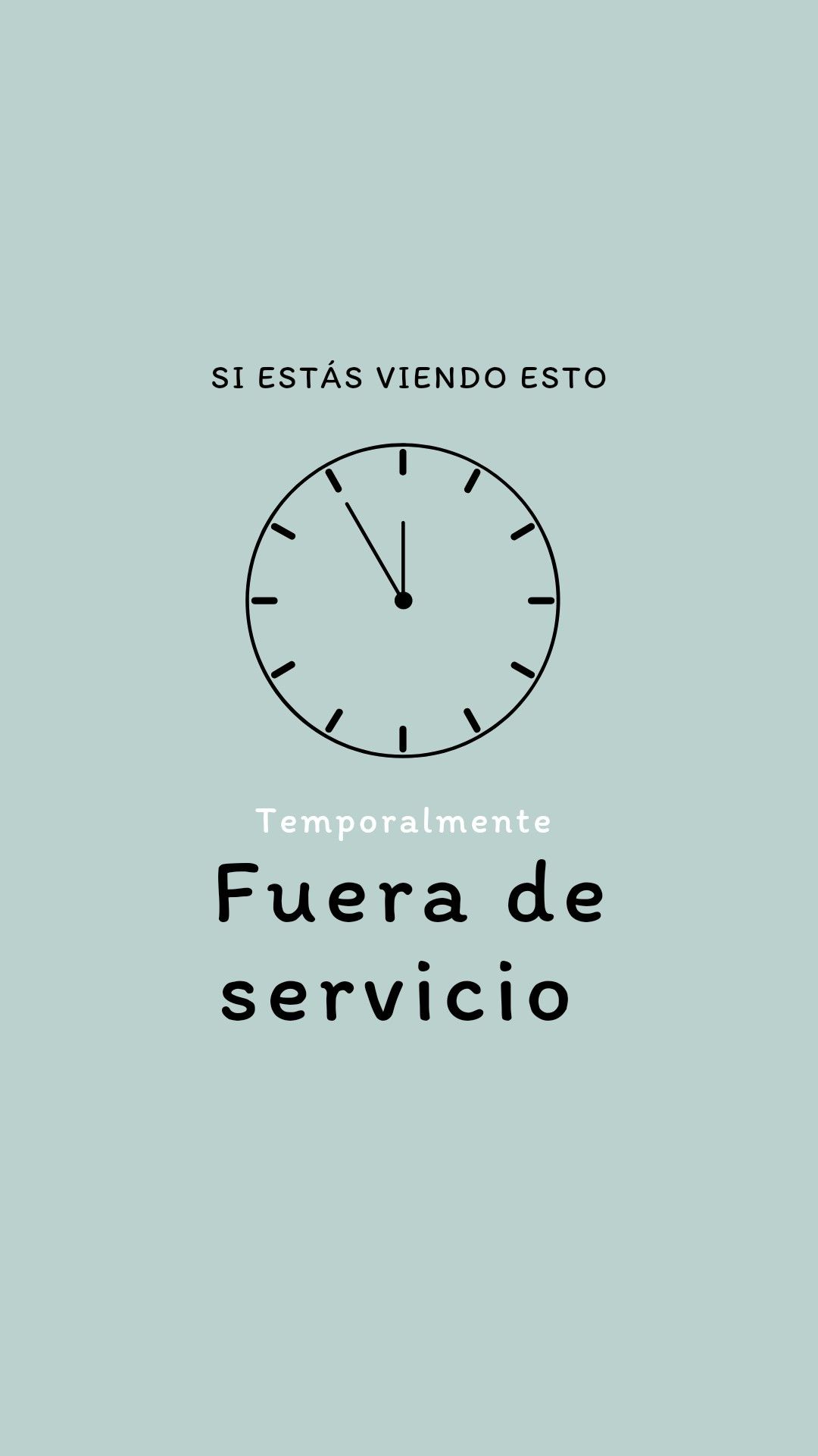 Fuera de servicio